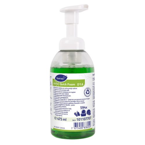 Suma Quick Foam D1.6 hab állagú kézi mosogatószer 475ml (6db/karton)