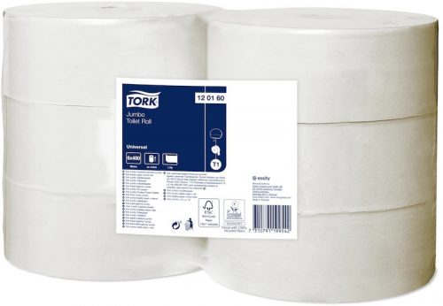 Tork toalettpapír T1 Jumbo Universal 1r., natúr, 480m/tek, 6 tek/karton