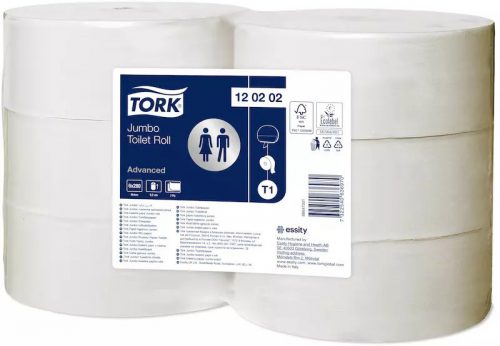 Tork toalettpapír T1 Jumbo Advanced - 2r., fehér, 280m/tek, 6tek/karton