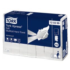   Tork kéztörlő H2 Advanced Interfold, soft, 2r., 136lap/csg, 21csg/karton