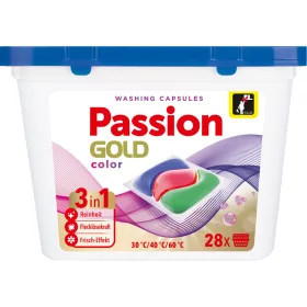 Passion Gold  3in1 mosókapszula 28db/csg (8csg/karton) színes ruhákhoz