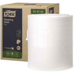   Tork tisztítókendő W1 tekercses Premium, 1r., fehér, 380m/tek, 1000lap/tek