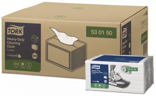 Tork ipari papír Multipurpose Cloth 530, Small Pack (1 rétegű, 45 lap/csg, 8 csg/karton)