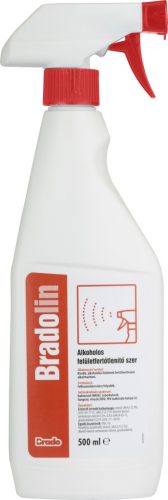 Bradolin alkoholos felületfertőtlenítő szer szórófejjel 500ml (10db/karton)