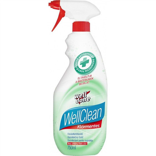 Well Done WellClean felületfertőtlenítő 750ml (18db/karton)