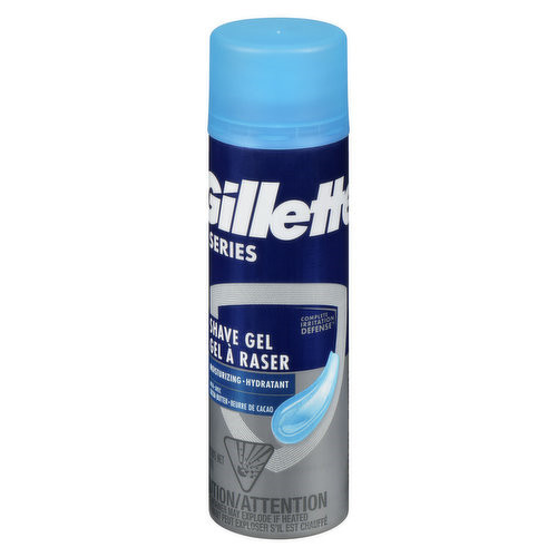 Gillette borotvagél Series 200ml (6db/karton) mousturising