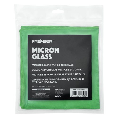 Fra-Ber Micron Glass 40X40 300GSM - üvegtisztító mikrokendő