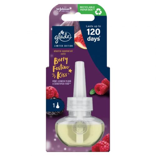 Glade elektromos légfrissítő utántöltő 20ml Berry Festive Kiss LIMITÁLT KIADÁS!