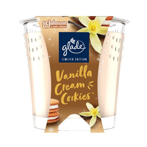 Glade illatgyertya - Vanilla Cream & Cookies 112g