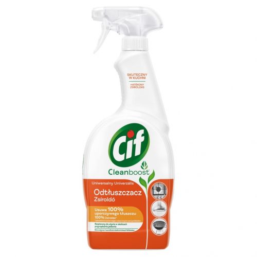 Cif Cleanboost, Konyhai zsíroldó spray, 750ml